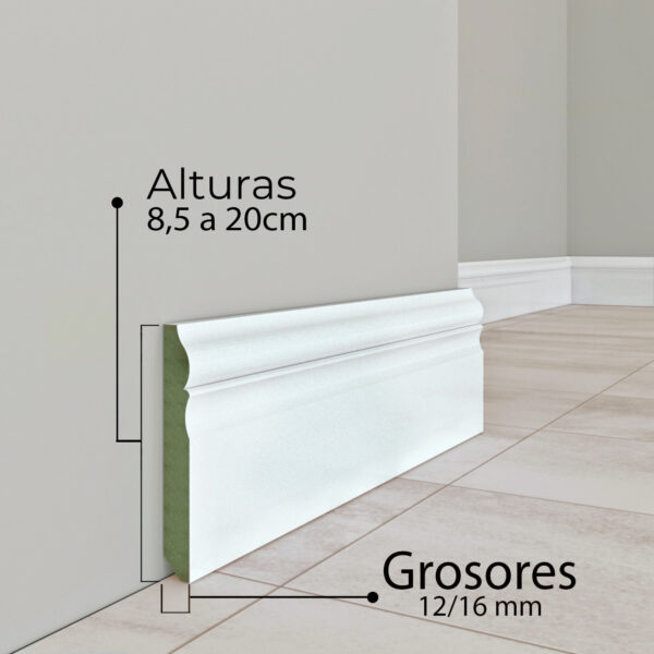 Rodapié Augusto 18cm