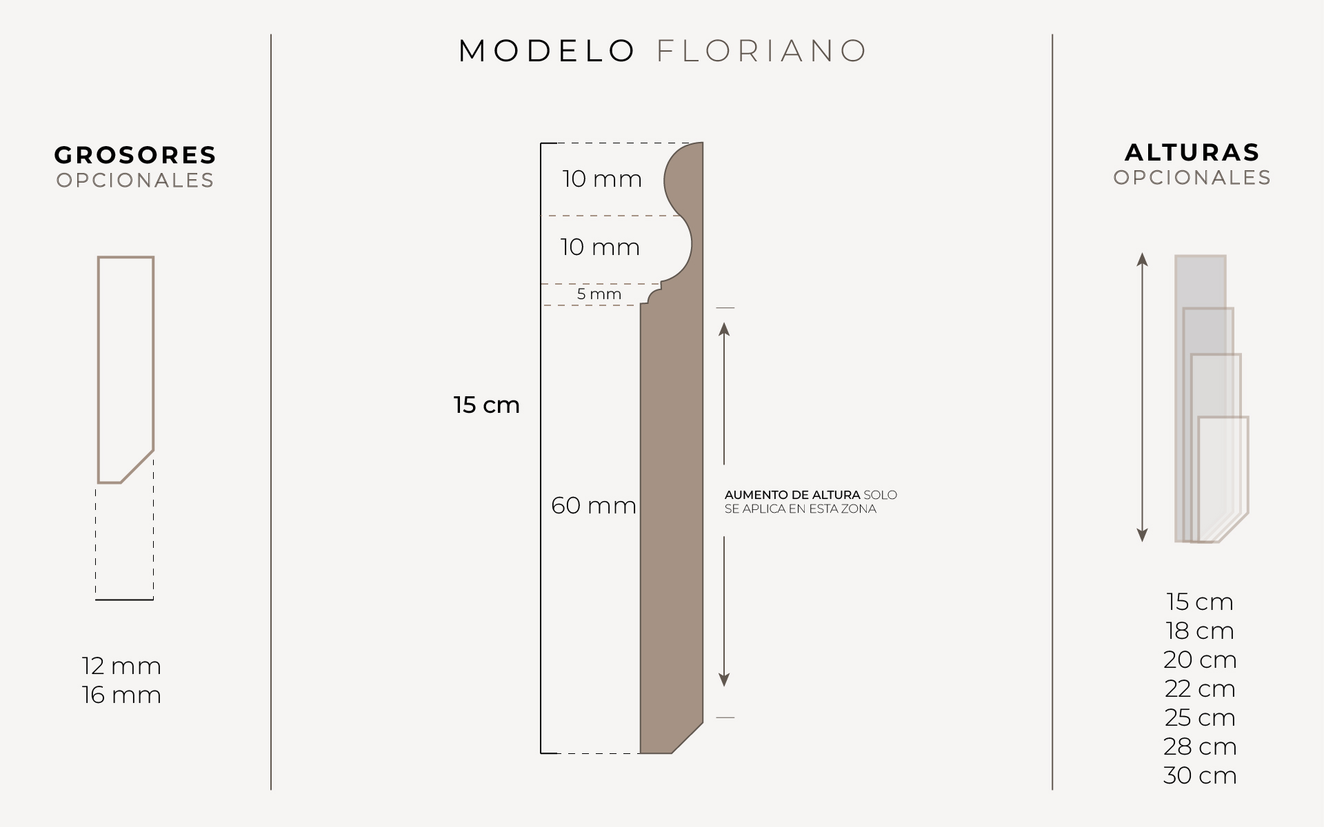 Rodapié Lacado Floriano