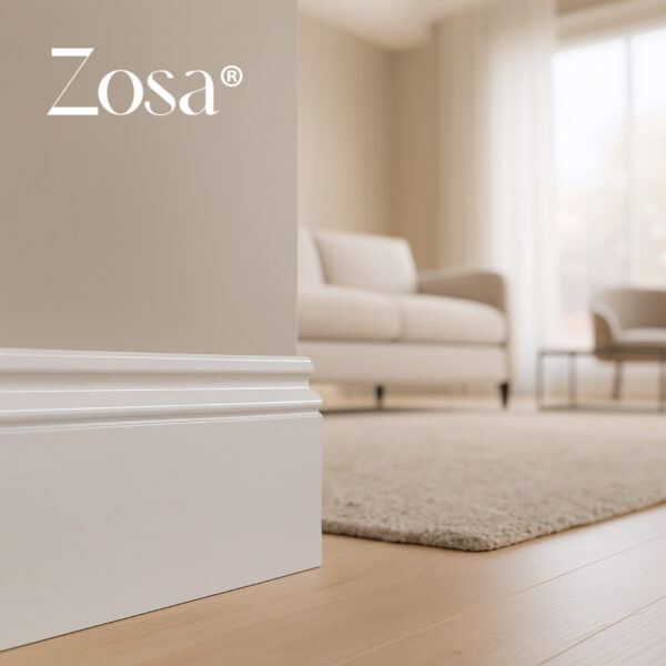 Rodapié blanco lacado Zosa ®