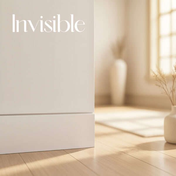 Rodapié blanco lacado Invisible