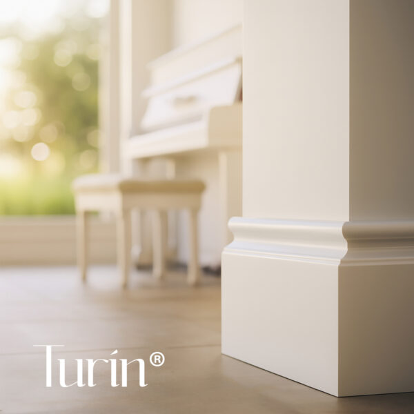 Rodapié blanco lacado Turín ®