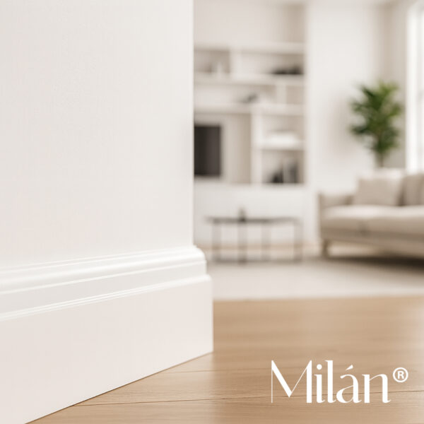 Rodapié blanco lacado Milán ®