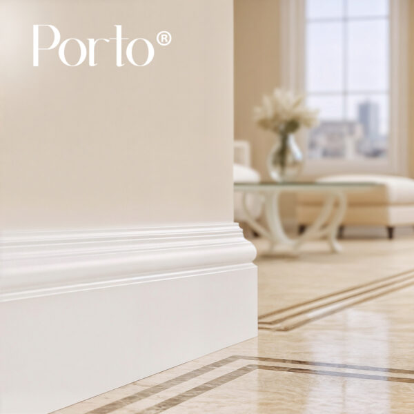 Rodapié blanco lacado Porto ®