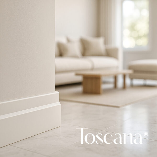 Rodapié blanco lacado Toscana ®