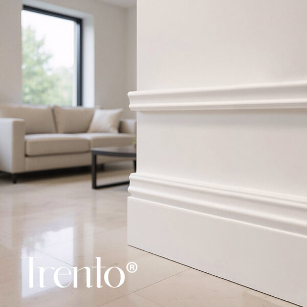 Rodapié blanco lacado Trento ®