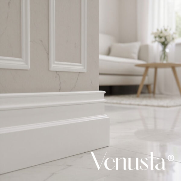 Rodapié blanco lacado Venusta®