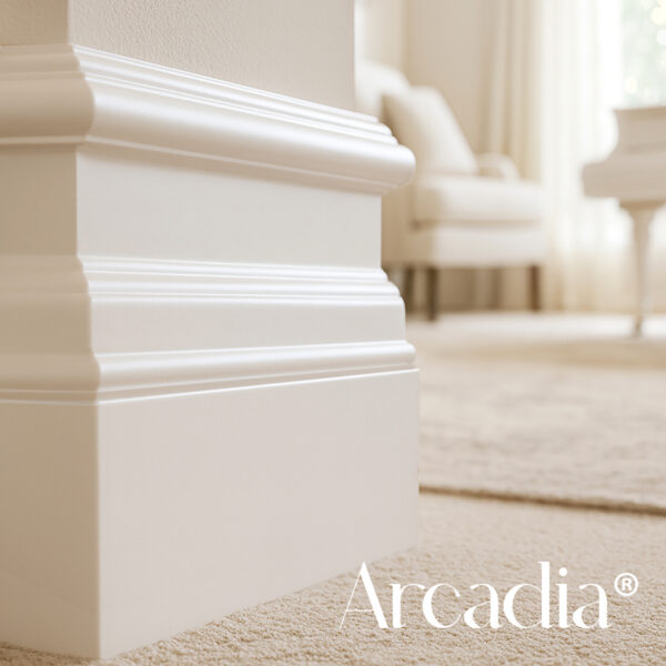 Rodapié blanco lacado Arcadia ®