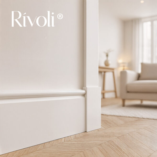 Rodapié blanco lacado Rívoli ®