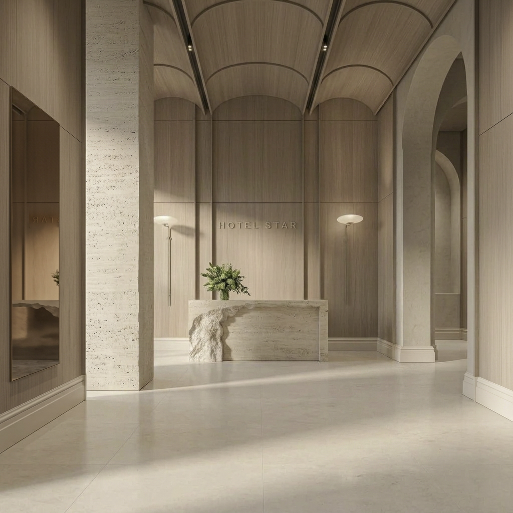 Vivienda elegante con rodapiés modernos puertas y suelo en armonía