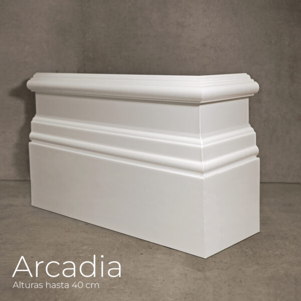 Rodapié blanco lacado Arcadia