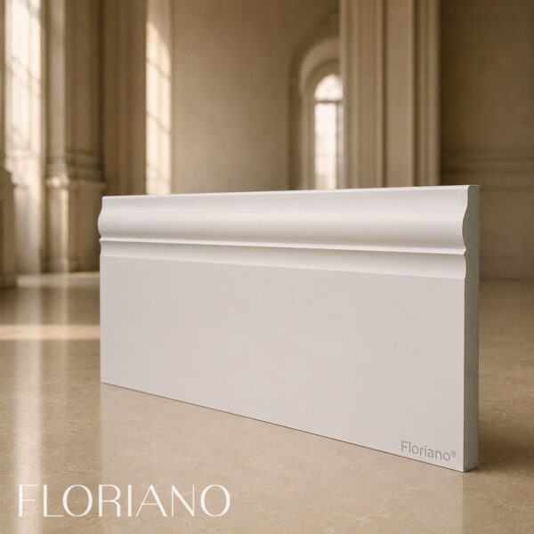 Rodapié blanco lacado Floriano®