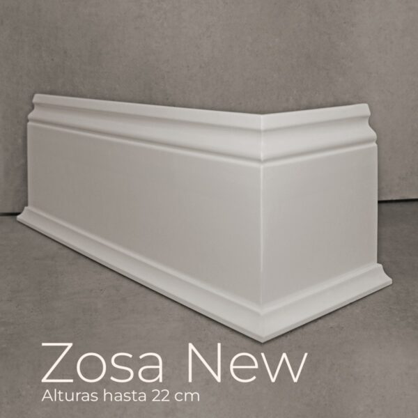 Rodapié blanco lacado Zosa New