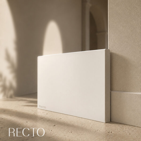 Rodapié blanco lacado Canto Recto