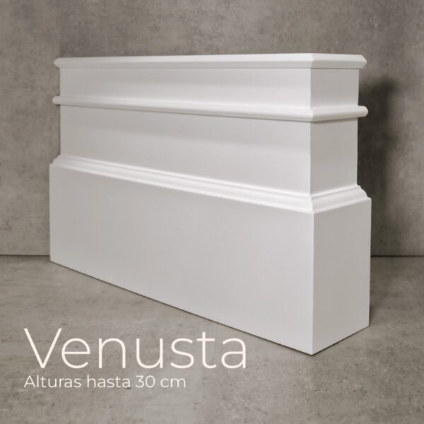 Rodapié blanco lacado Venusta