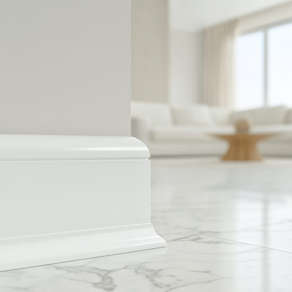 Rodapié blanco lacado Savona