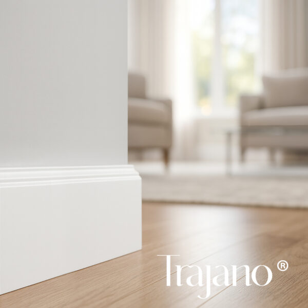 Rodapié blanco lacado Trajano ®