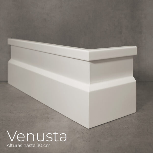 Rodapié blanco lacado Venusta