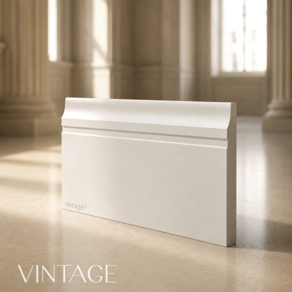 Rodapié blanco lacado Vintage ®