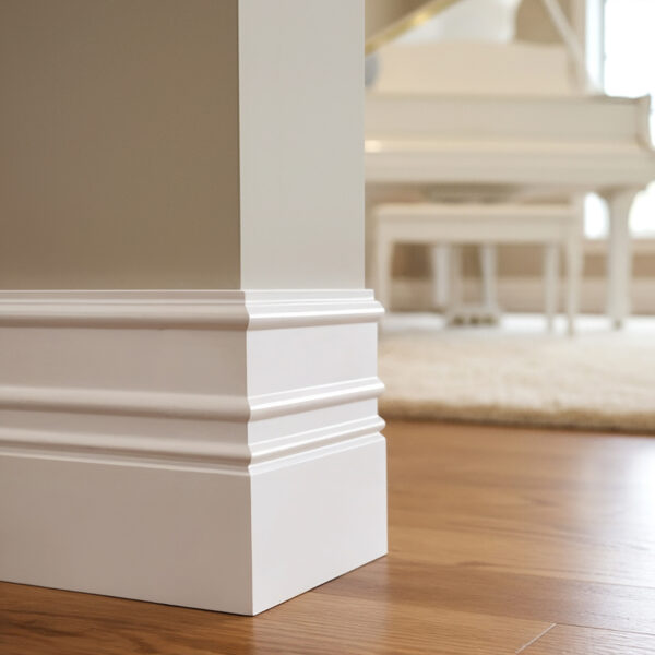 Rodapié blanco lacado Verona