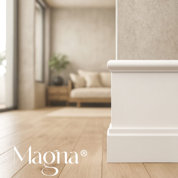 Rodapié blanco lacado Magna ®