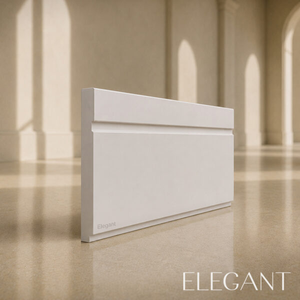 Rodapié lacado blanco Elegant