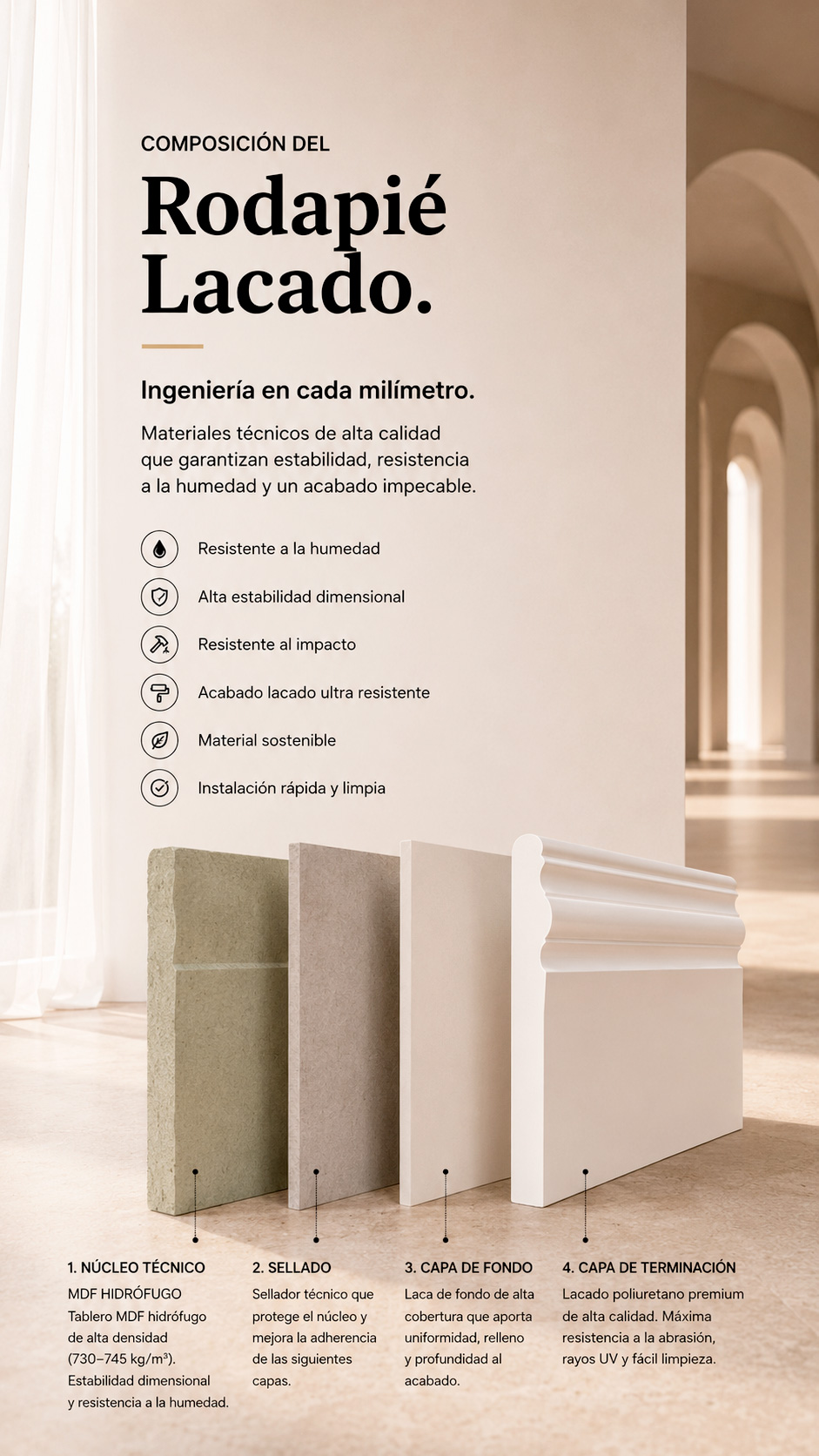 composicion rodapie lacado
